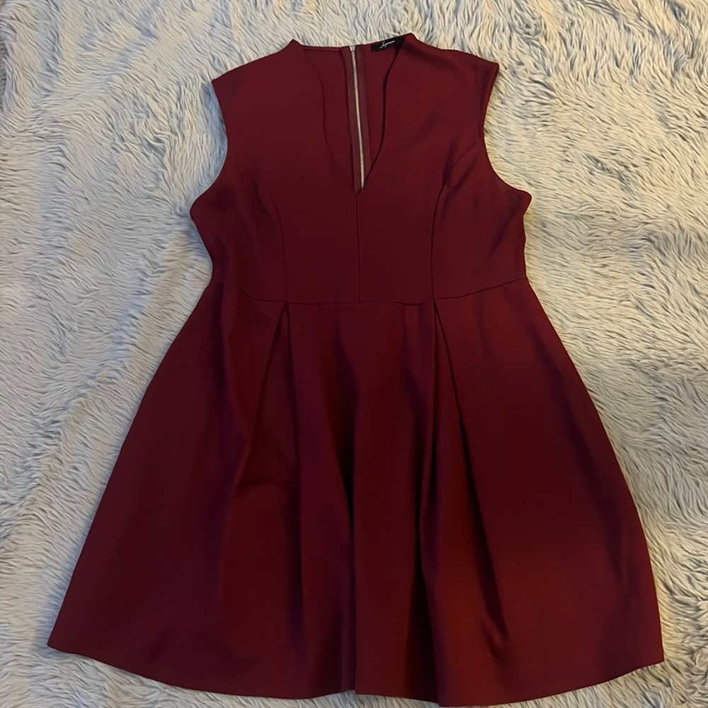 Soprano- Sleeveless V-Neck A-Line Pleated Dress Size 2x